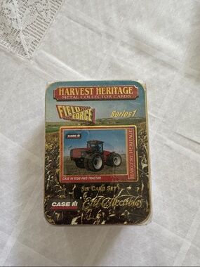 CASE IH Harvest Heritage Metal Collector Cards - Red Tractor Tin (Series 1)